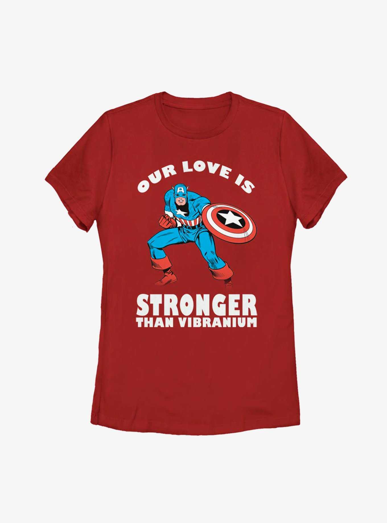 Marvel Captain America Strong Love Womens T-Shirt, , hi-res