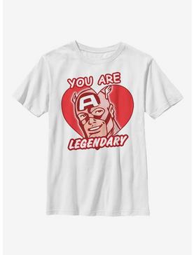 Marvel Captain America Legendary Heart Youth T-Shirt, , hi-res