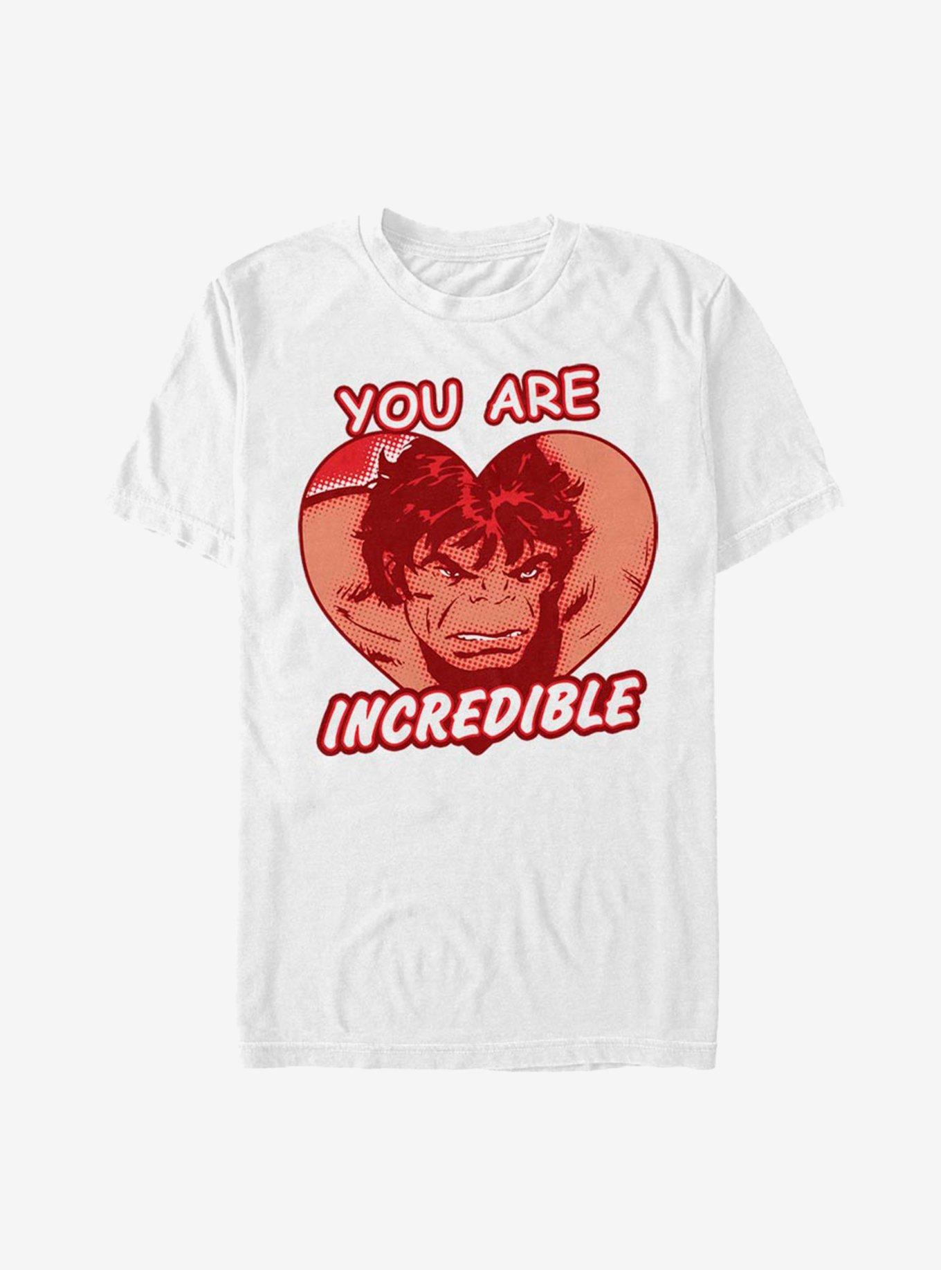 Marvel Hulk Incredible Heart T-Shirt
