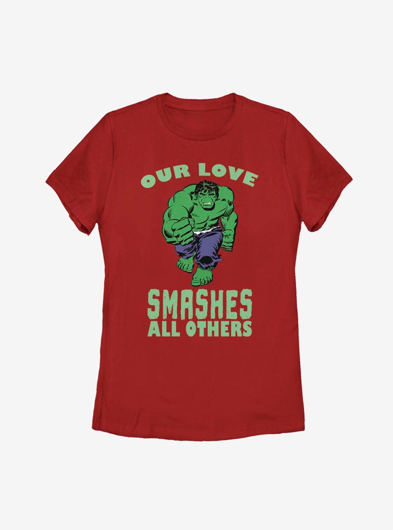 Marvel Hulk Smashing Love Womens T-Shirt, , hi-res