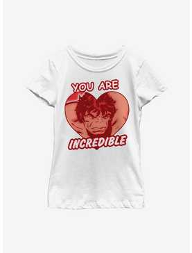 Marvel Hulk Incredible Heart Youth Girls T-Shirt, , hi-res
