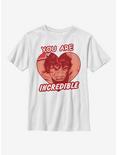 Marvel Hulk Incredible Heart Youth T-Shirt, WHITE, hi-res