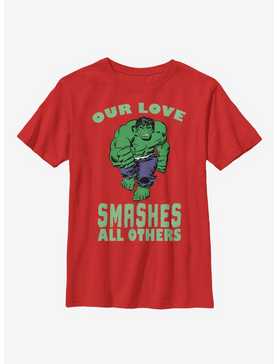 Marvel Hulk Smashing Love Youth T-Shirt, , hi-res
