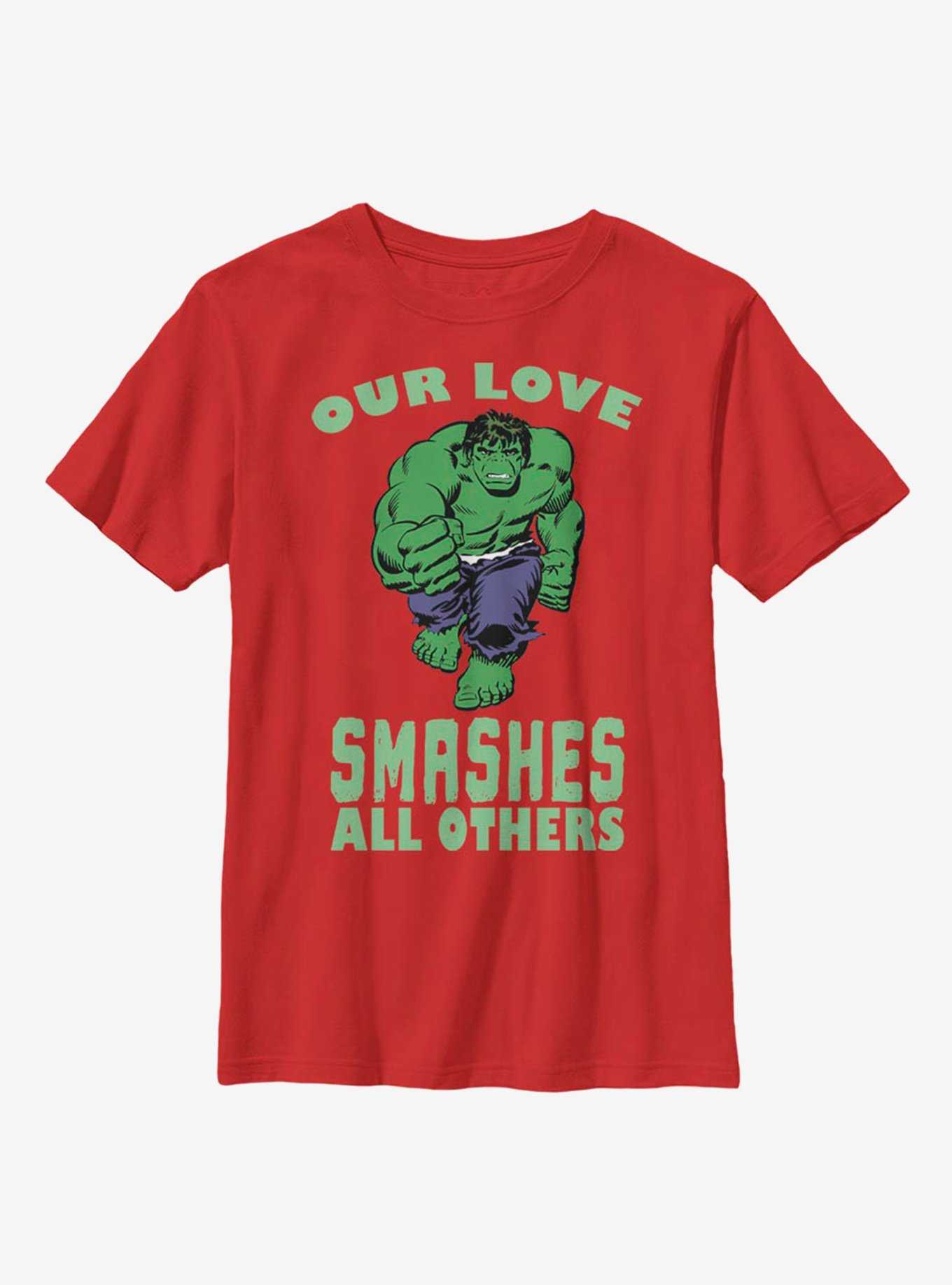 Marvel Hulk Smashing Love Youth T-Shirt, , hi-res