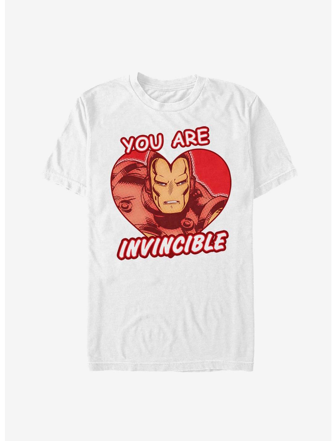 Marvel Iron Man Invincible Heart T-Shirt, WHITE, hi-res