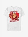 Marvel Iron Man Invincible Heart T-Shirt, WHITE, hi-res