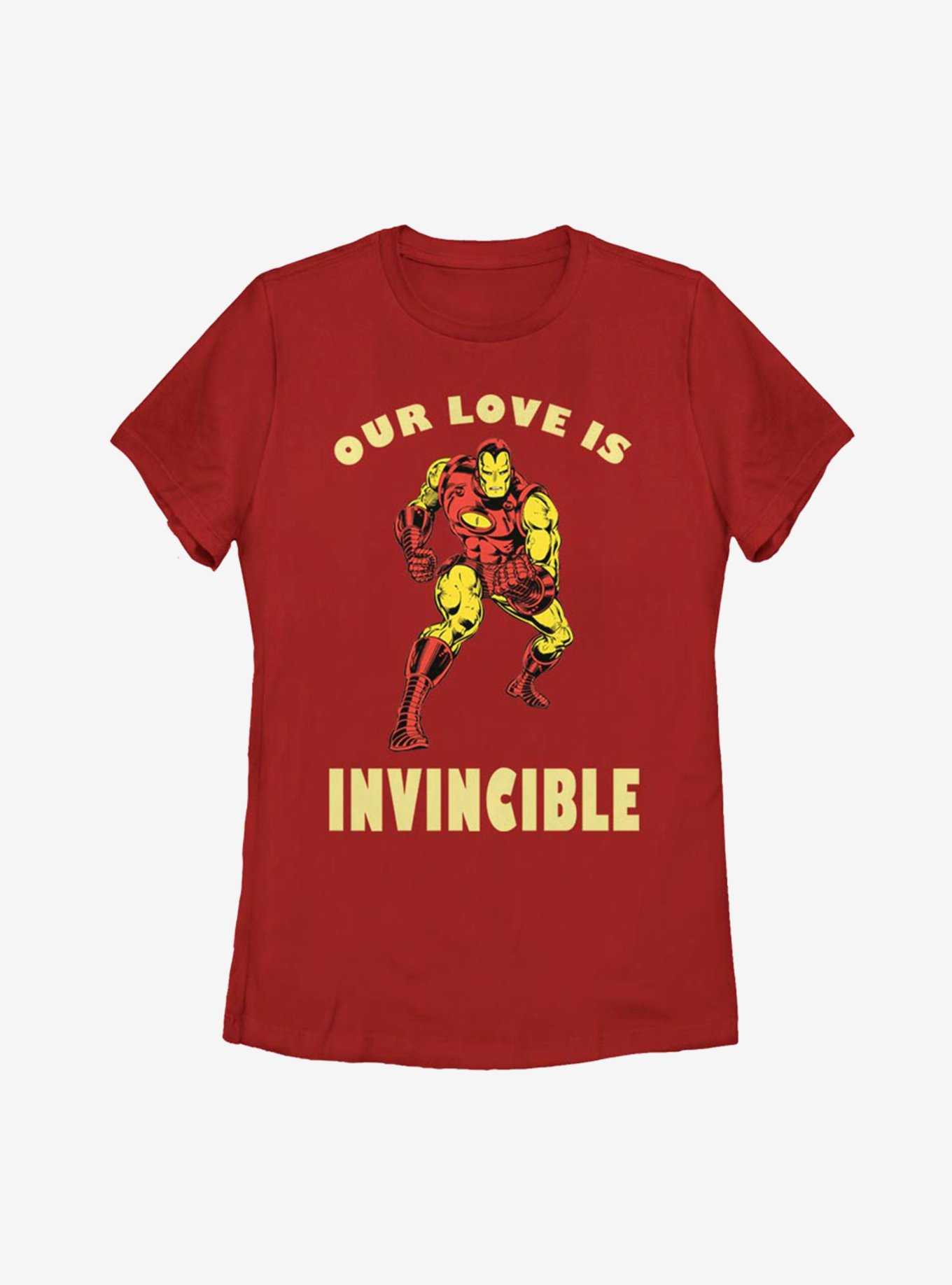 Marvel Iron Man Invincible Love Womens T-Shirt, , hi-res