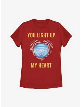Marvel Iron Man Light Up My Heart Womens T-Shirt, , hi-res