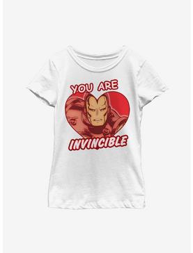 Marvel Iron Man Invincible Heart Youth Girls T-Shirt, , hi-res