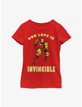 Marvel Iron Man Invincible Love Youth Girls T-Shirt, , hi-res