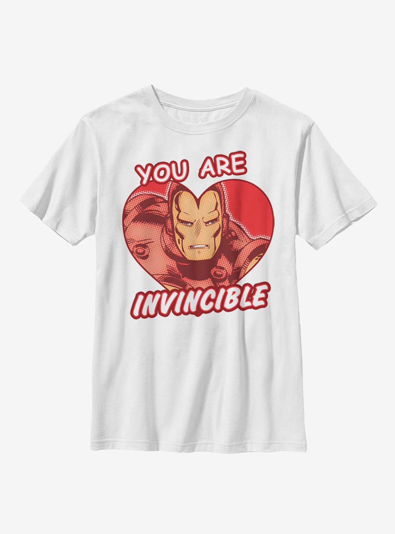 Marvel Iron Man Invincible Heart Youth T-Shirt, , hi-res