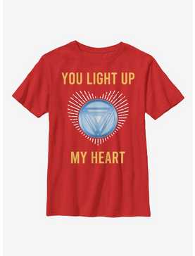 Marvel Iron Man Light Up My Heart Youth T-Shirt, , hi-res