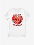 Marvel Spider-Man Amazing Heart Womens T-Shirt, WHITE, hi-res
