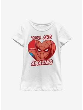 Marvel Spider-Man Amazing Heart Youth Girls T-Shirt, , hi-res