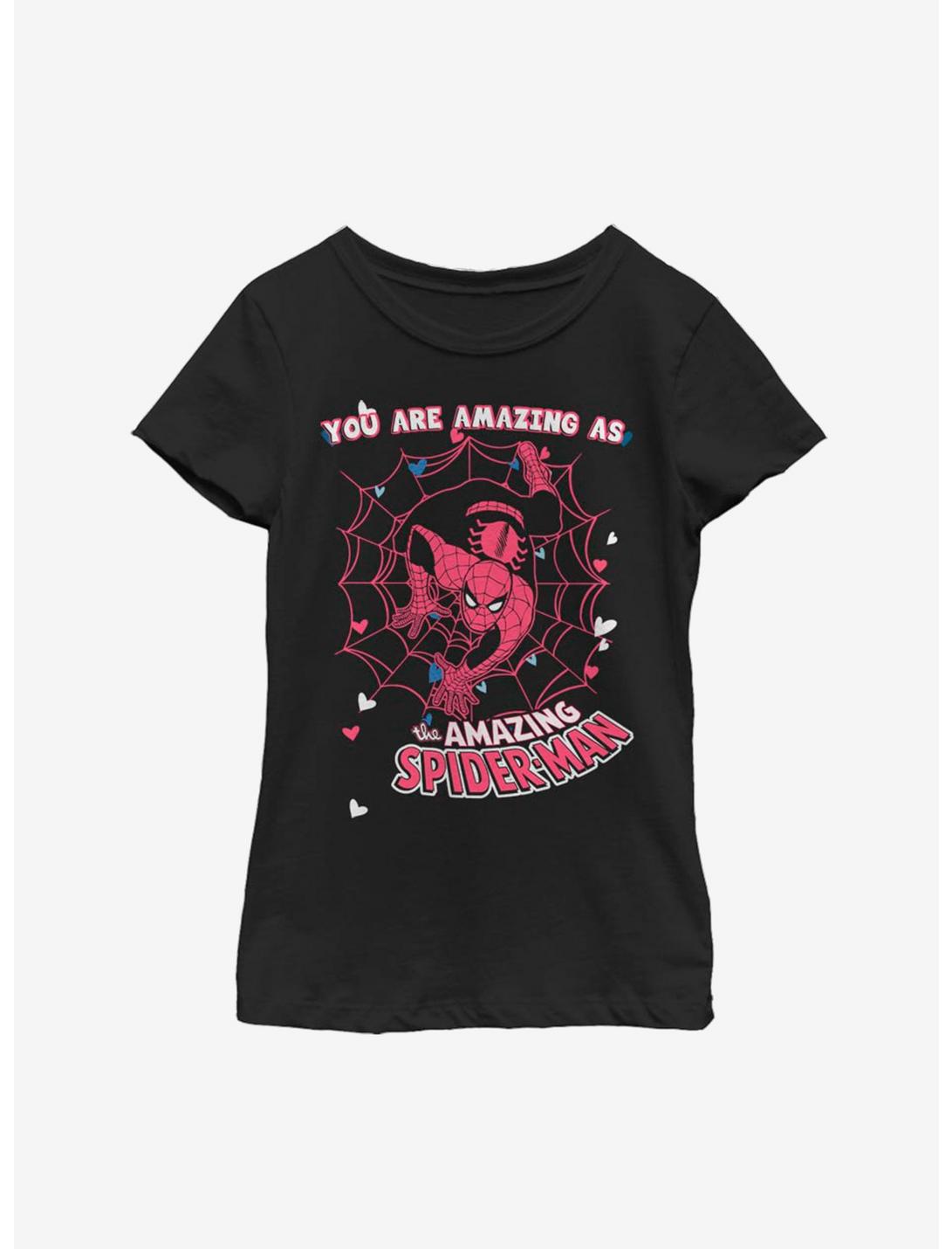 Marvel Spider-Man You Are Amazing Youth Girls T-Shirt, BLACK, hi-res