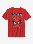 Marvel Spider-Man Love Bug Youth T-Shirt, RED, hi-res