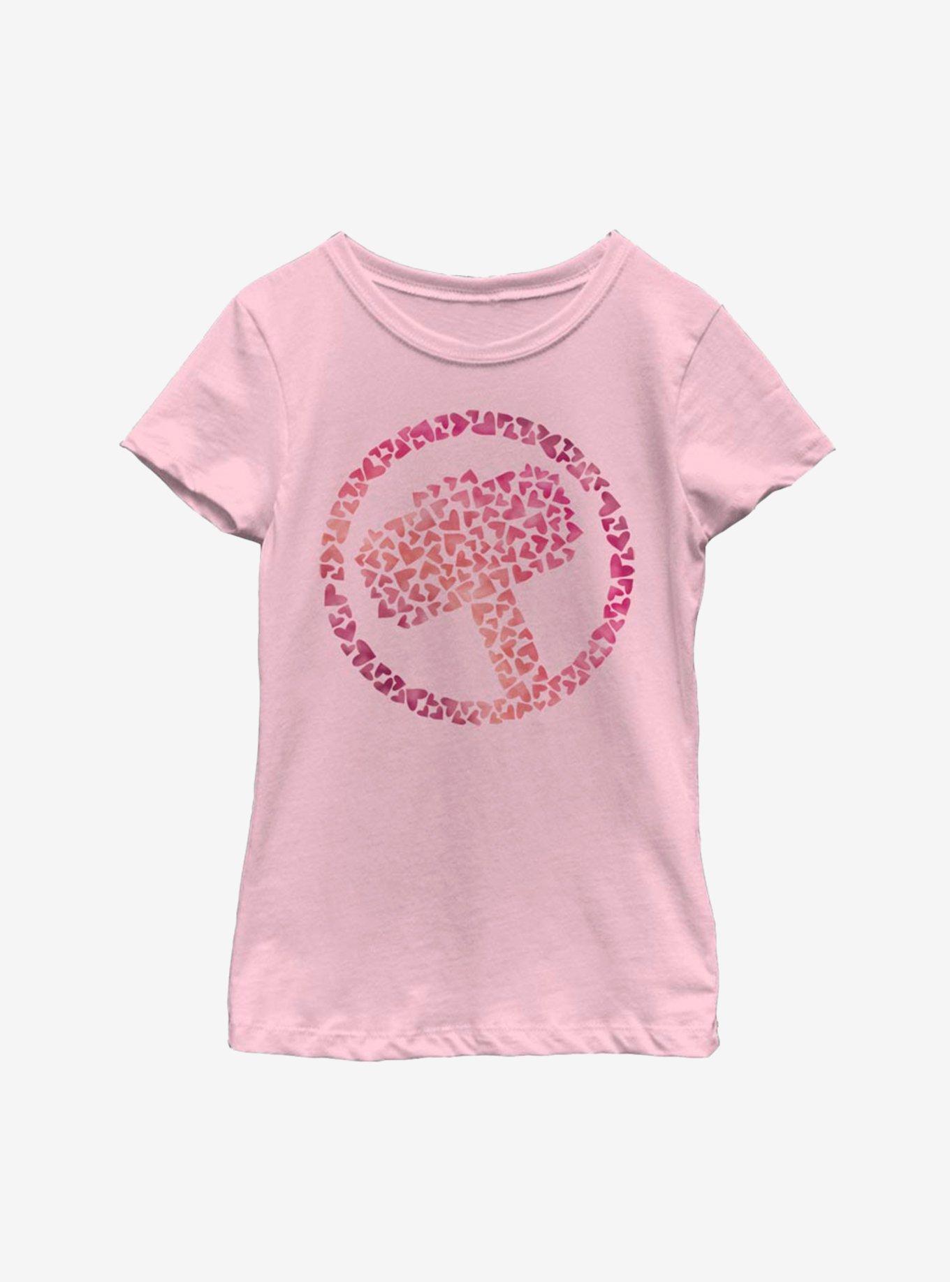 Marvel Thor Heart Hammer Youth Girls T-Shirt, , hi-res
