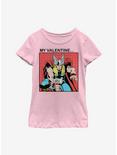 Marvel Thor My Valentine Youth Girls T-Shirt, PINK, hi-res