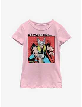 Marvel Thor My Valentine Youth Girls T-Shirt, , hi-res