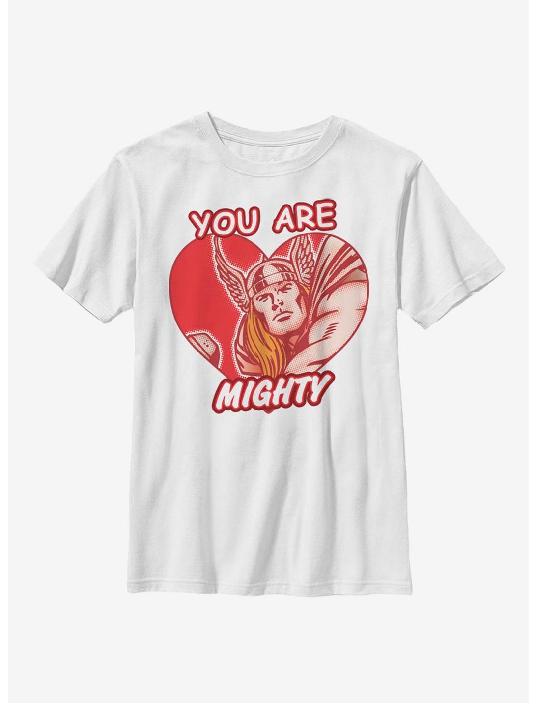 Marvel Thor Mighty Heart Youth T-Shirt, WHITE, hi-res