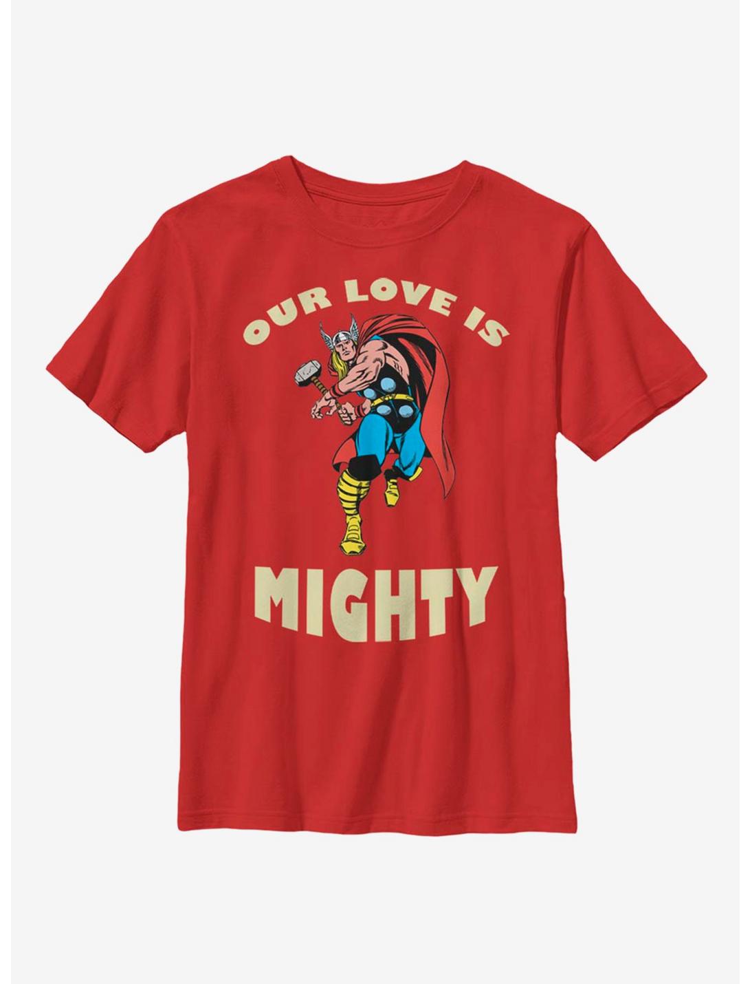 Marvel Thor Mighty Love Youth T-Shirt, RED, hi-res