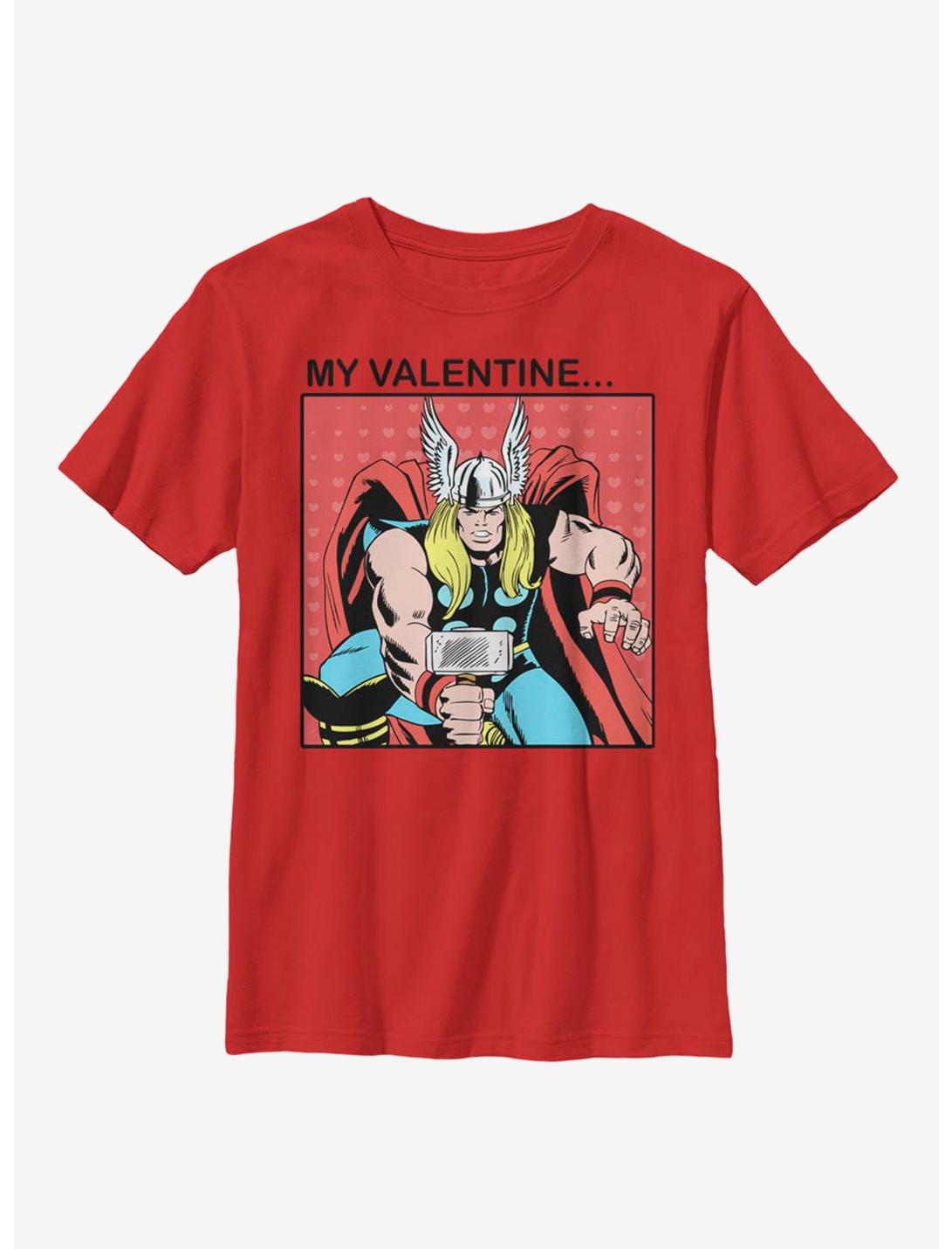 Marvel Thor My Valentine Youth T-Shirt, RED, hi-res