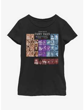 Disney Princesses Periodic Table Of Fairy Tales Youth Girls T-Shirt, , hi-res