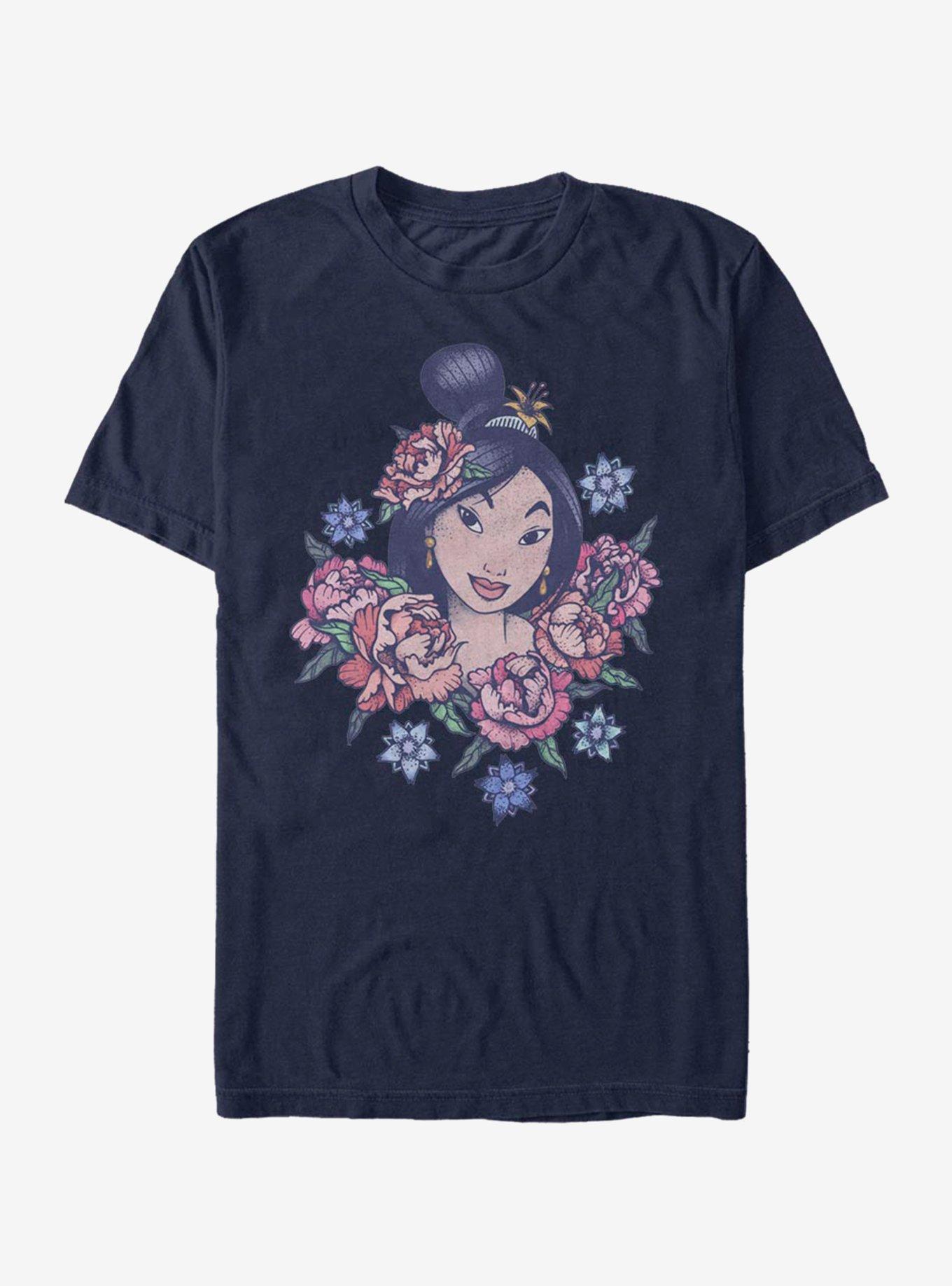 Disney Mulan Floral Warrior T-Shirt, , hi-res
