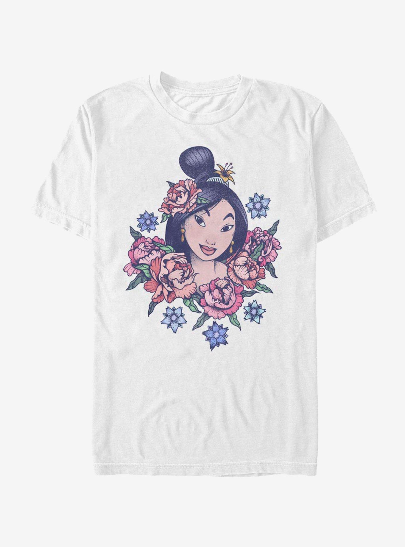 Disney Mulan Floral Warrior T-Shirt, , hi-res