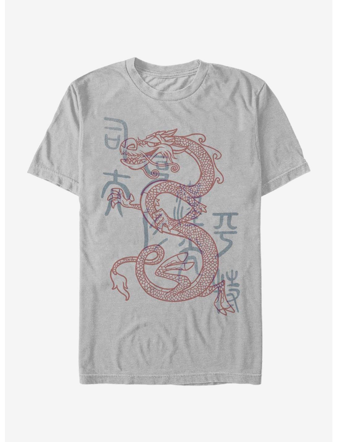 Disney Mulan Line Mushu Dragon T-Shirt, SILVER, hi-res