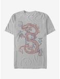 Disney Mulan Line Mushu Dragon T-Shirt, SILVER, hi-res