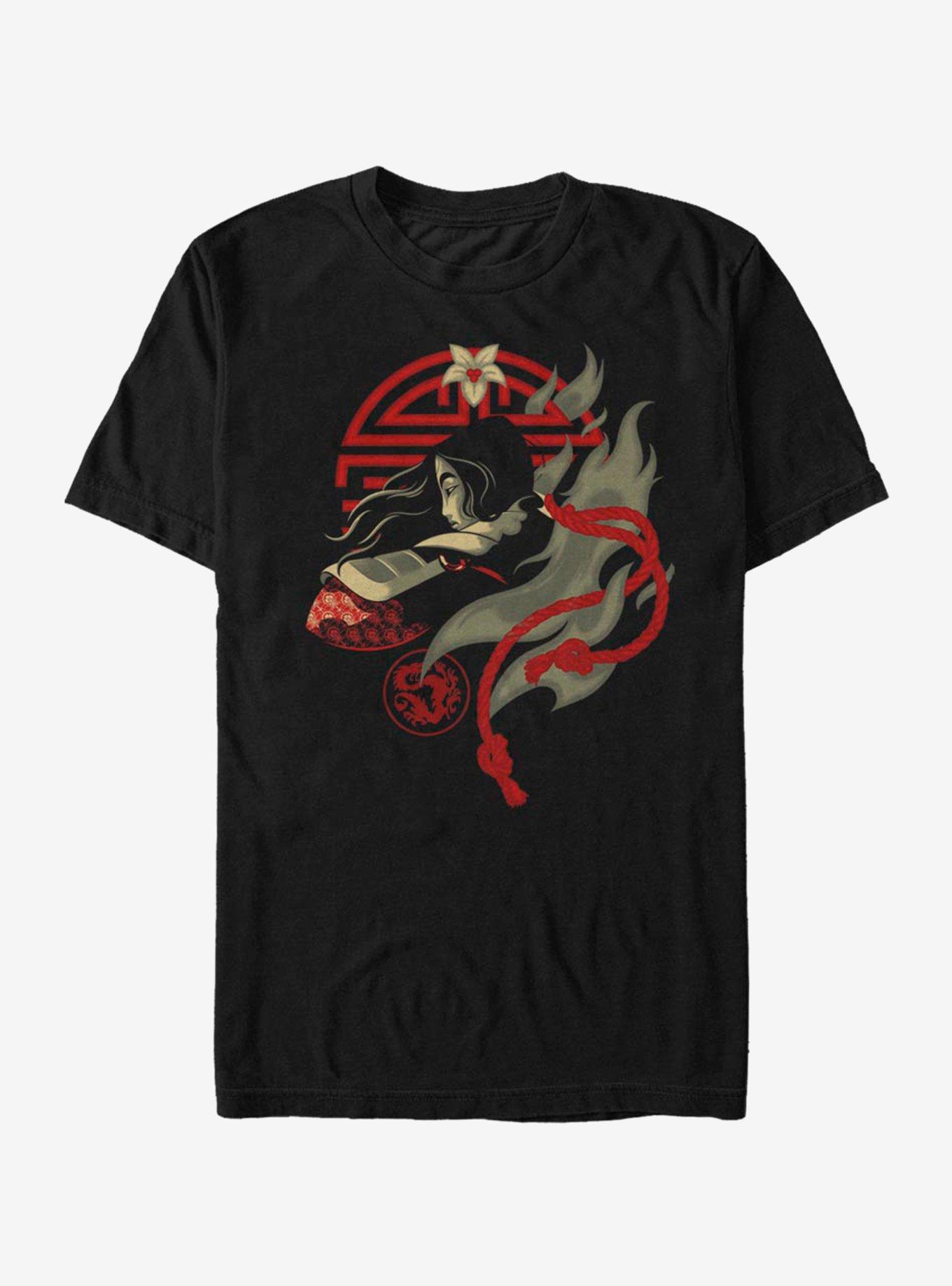 Disney Mulan Fighting Spirit T-Shirt, BLACK, hi-res