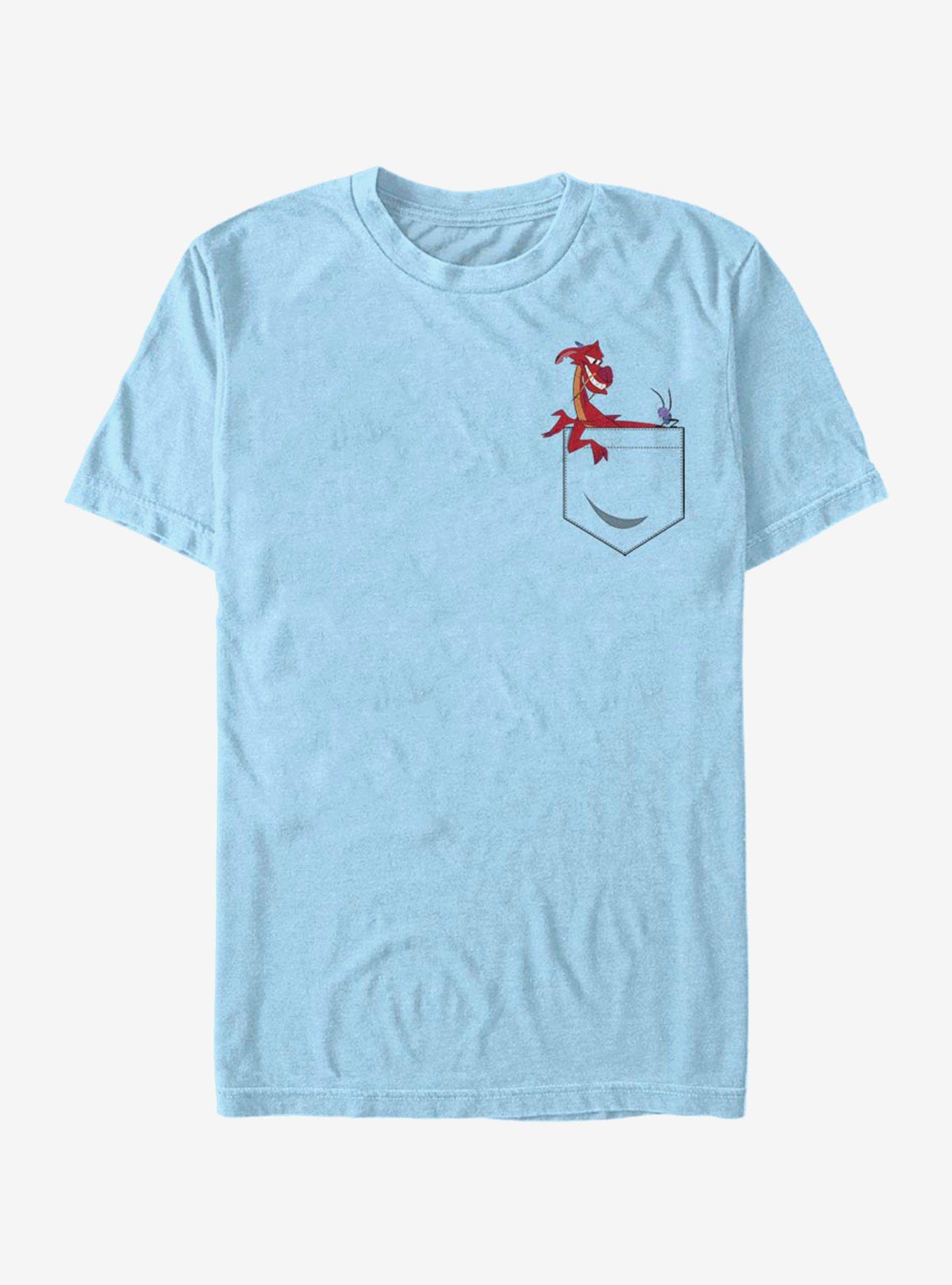 Disney Mulan Mushu And Cri-Kee Faux Pocket T-Shirt, , hi-res