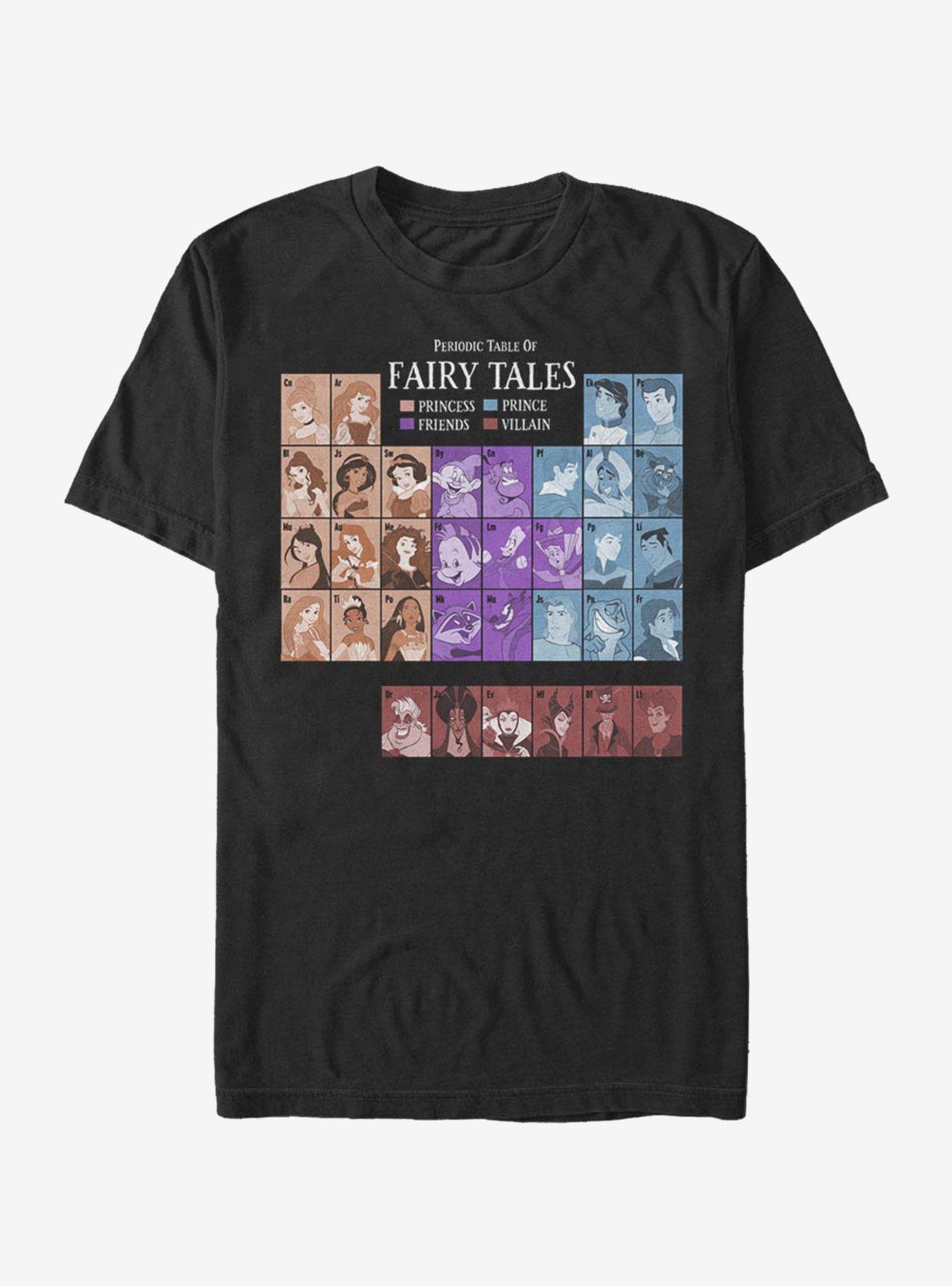 Disney Princesses Periodic Table Of Fairy Tales T-Shirt, , hi-res