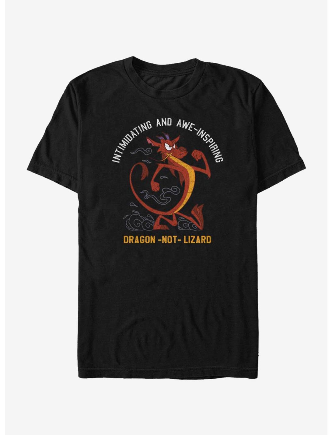 Disney Mulan Mushu Dragon Not Lizard T-Shirt, BLACK, hi-res