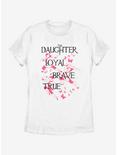 Disney Mulan Loyal Brave And True Womens T-Shirt, WHITE, hi-res