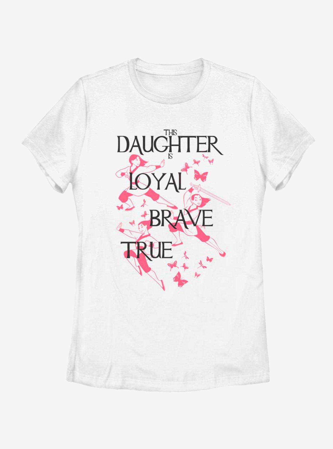 Disney Mulan Loyal Brave And True Womens T-Shirt, , hi-res