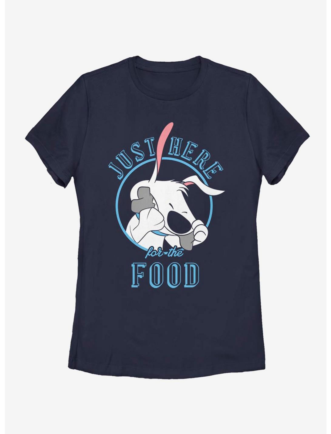 Disney Mulan Little Brother Here For The Food Womens T-Shirt, NAVY, hi-res