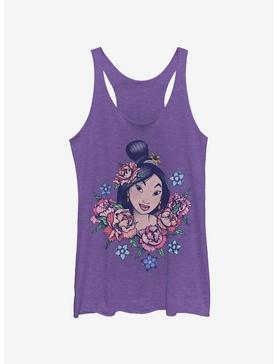 Disney Mulan Floral Warrior Womens Tank Top, , hi-res
