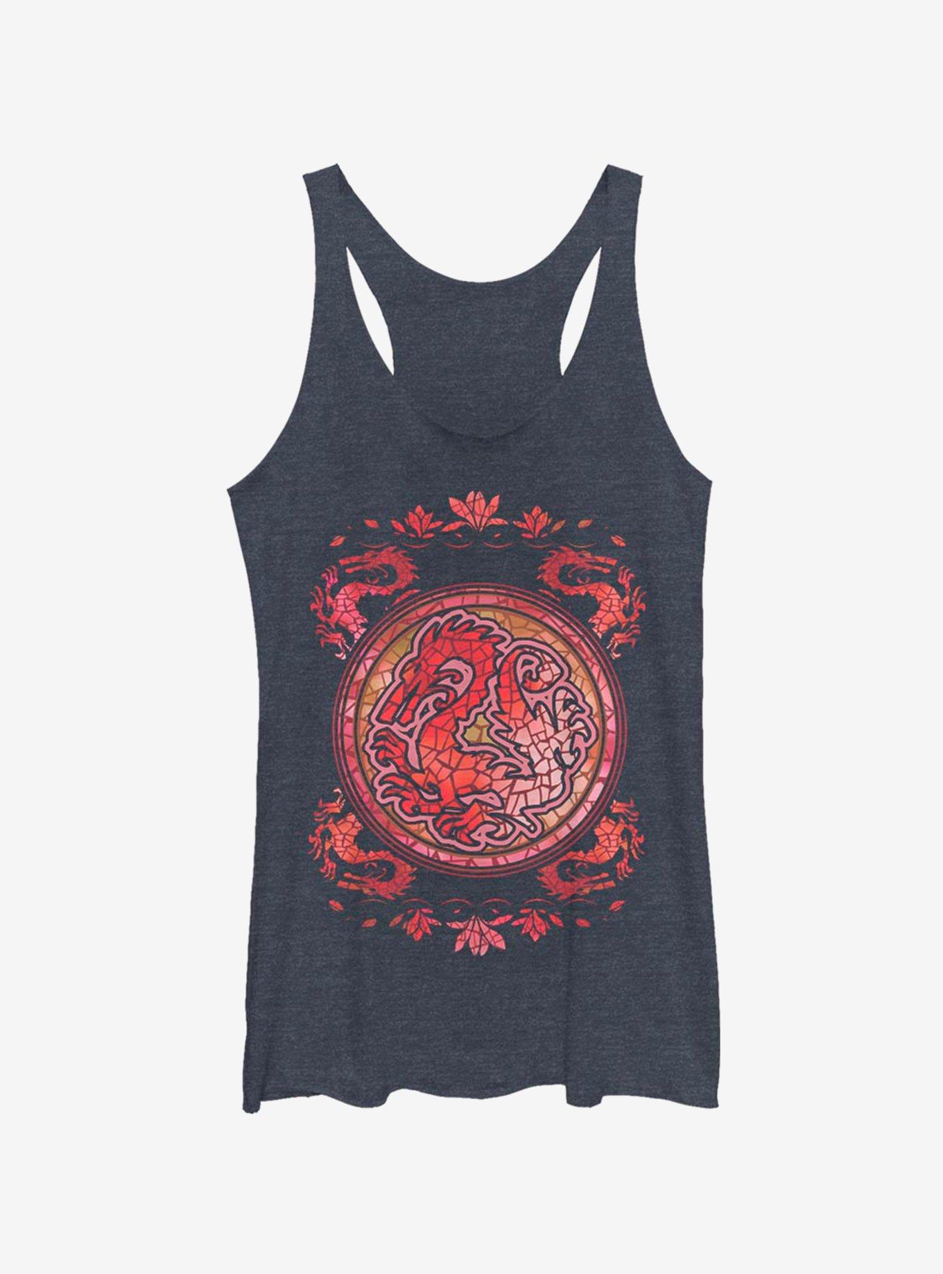 Disney Mulan Mushu Stained Glass Womens Tank Top, , hi-res