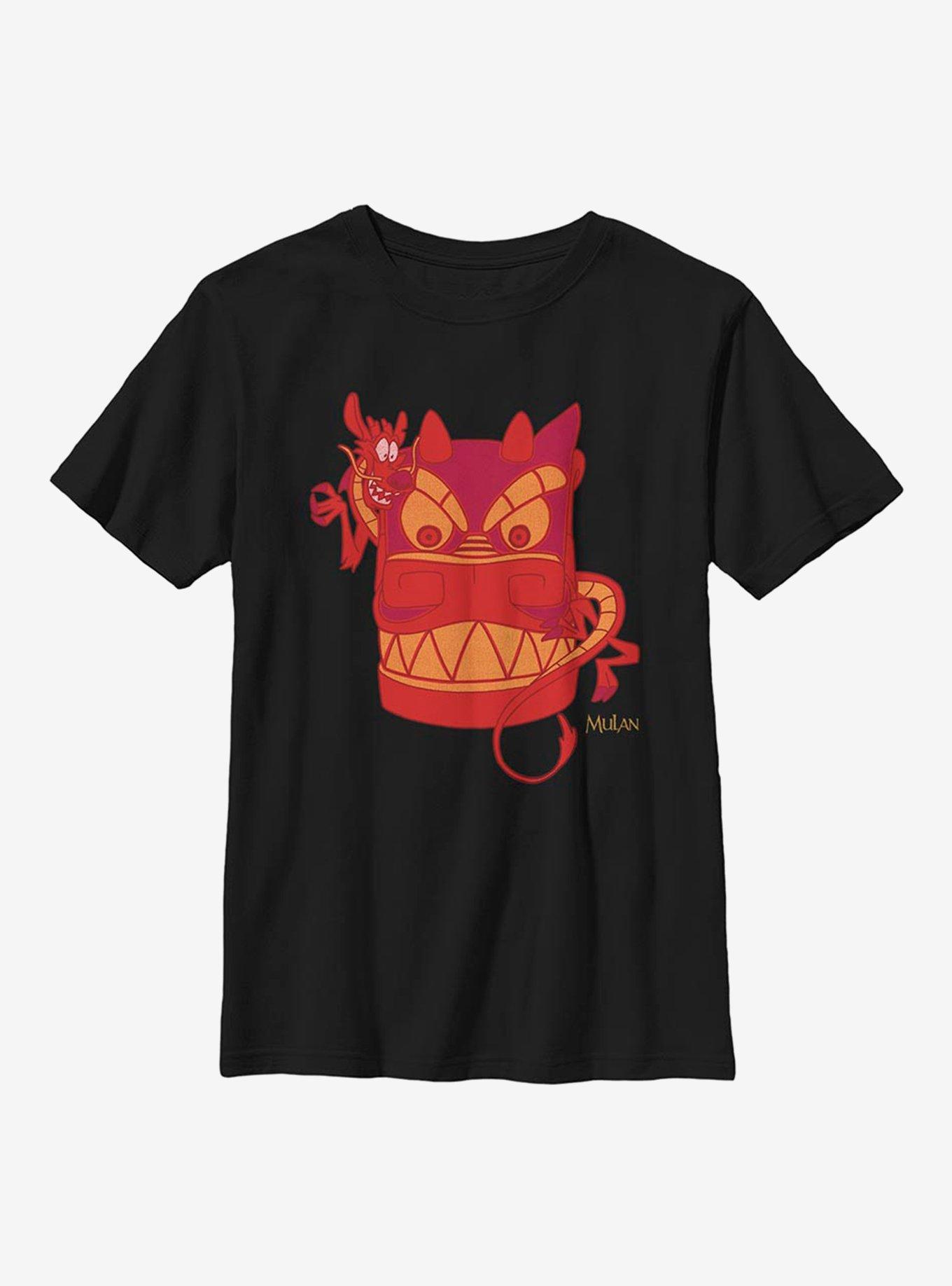 Disney Mulan Red Great Stone Dragon Mushu Youth T-Shirt, , hi-res