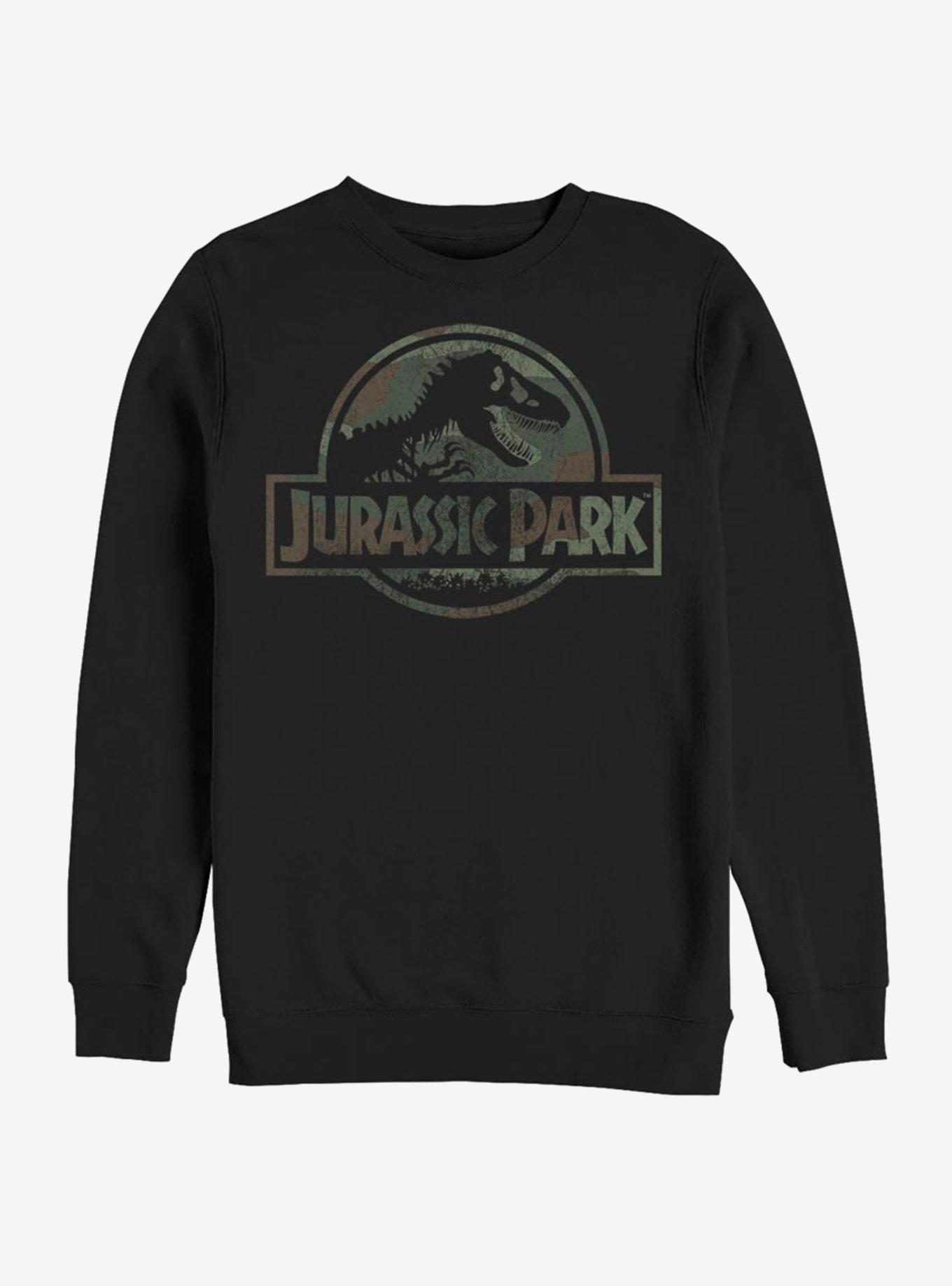 Jurassic Park Camo Logo Sweatshirt, , hi-res