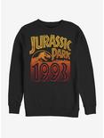 Jurassic Park 1993 Sunset Sweatshirt, BLACK, hi-res