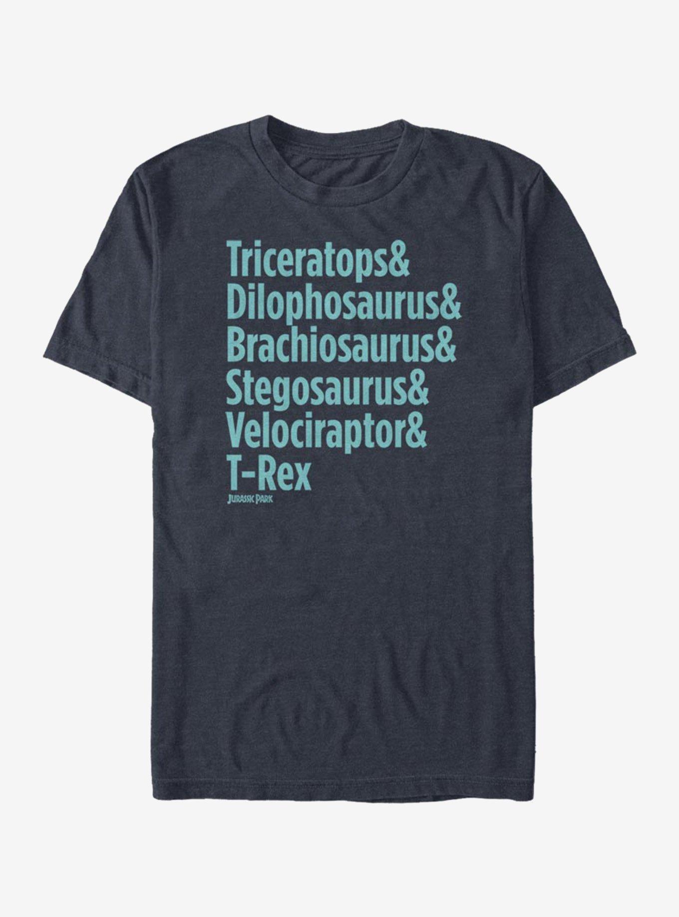 Jurassic Park Dinosaurs And T-Shirt, DARK NAVY, hi-res