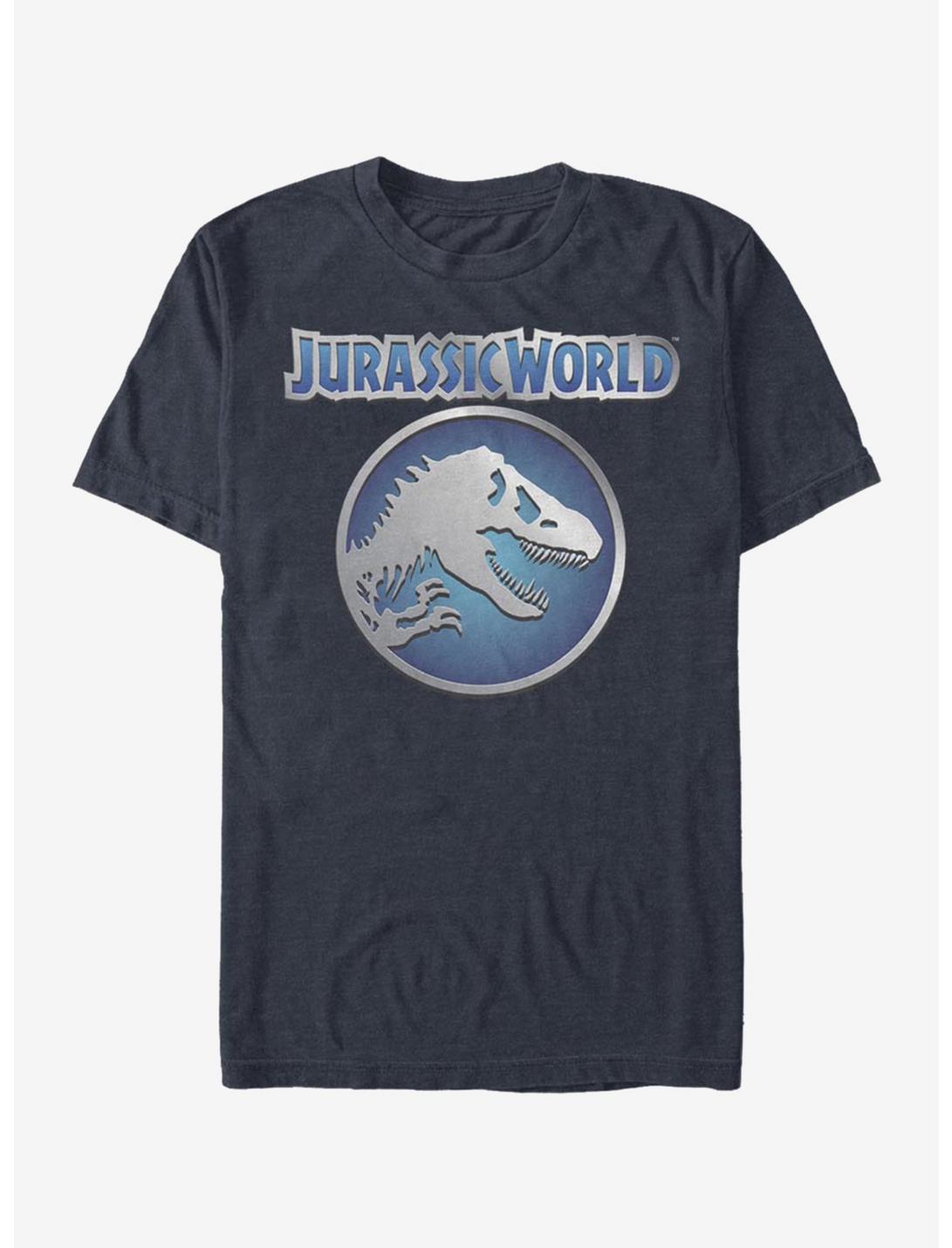 Jurassic World Metallic Emblem T-Shirt, DARK NAVY, hi-res