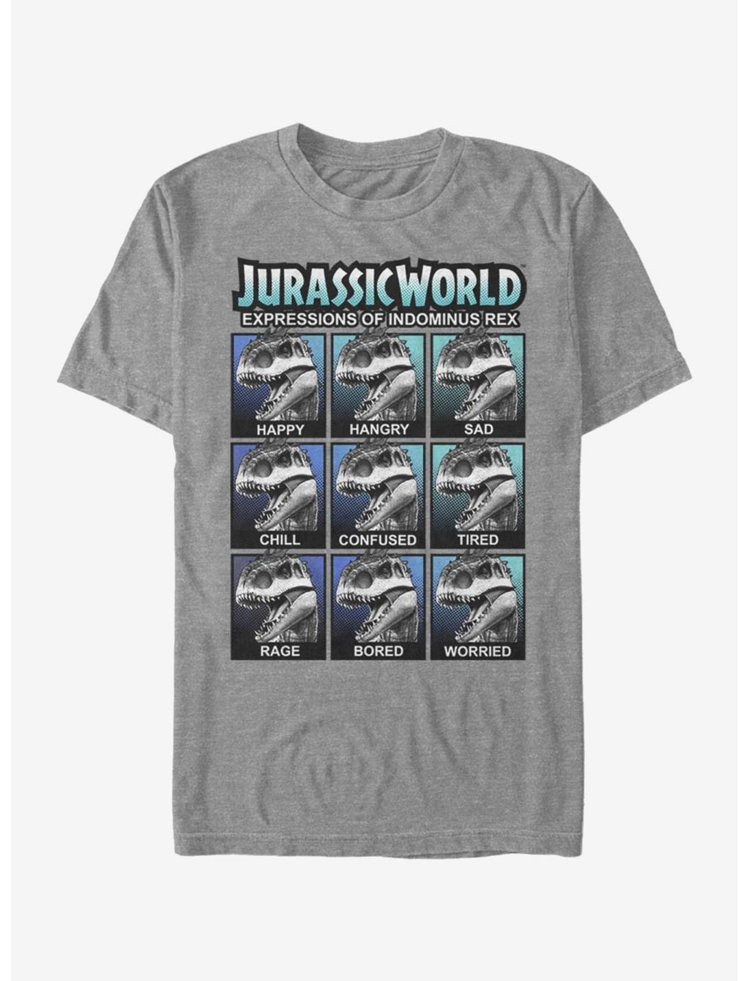 Jurassic World Indominus Expressions T-Shirt, DRKGRY HTR, hi-res