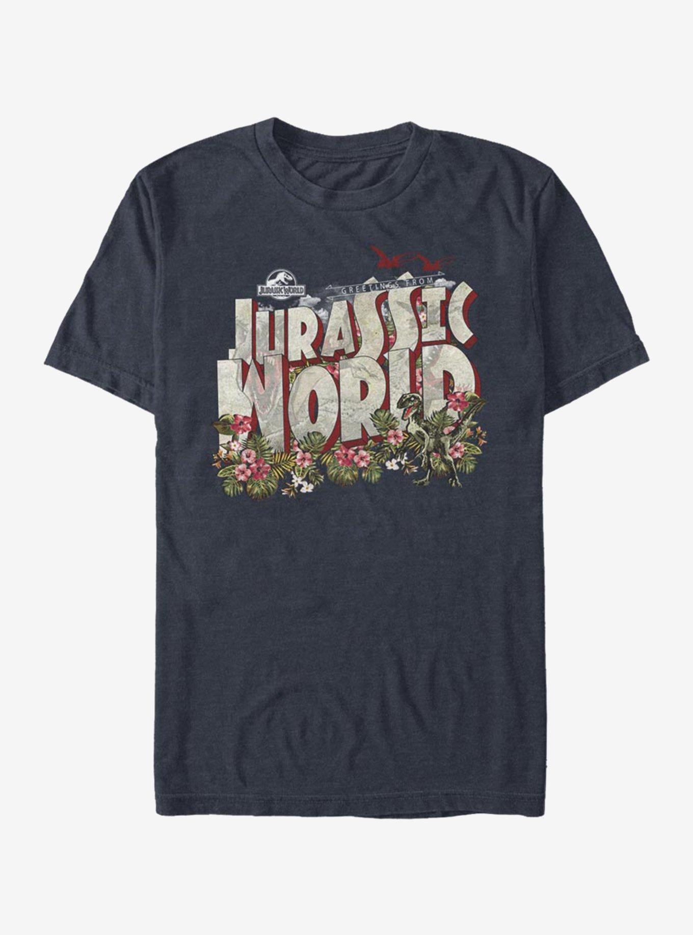 Jurassic World Greetings T-Shirt, DARK NAVY, hi-res