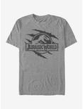 Jurassic World Logo Scale Slash T-Shirt, DRKGRY HTR, hi-res