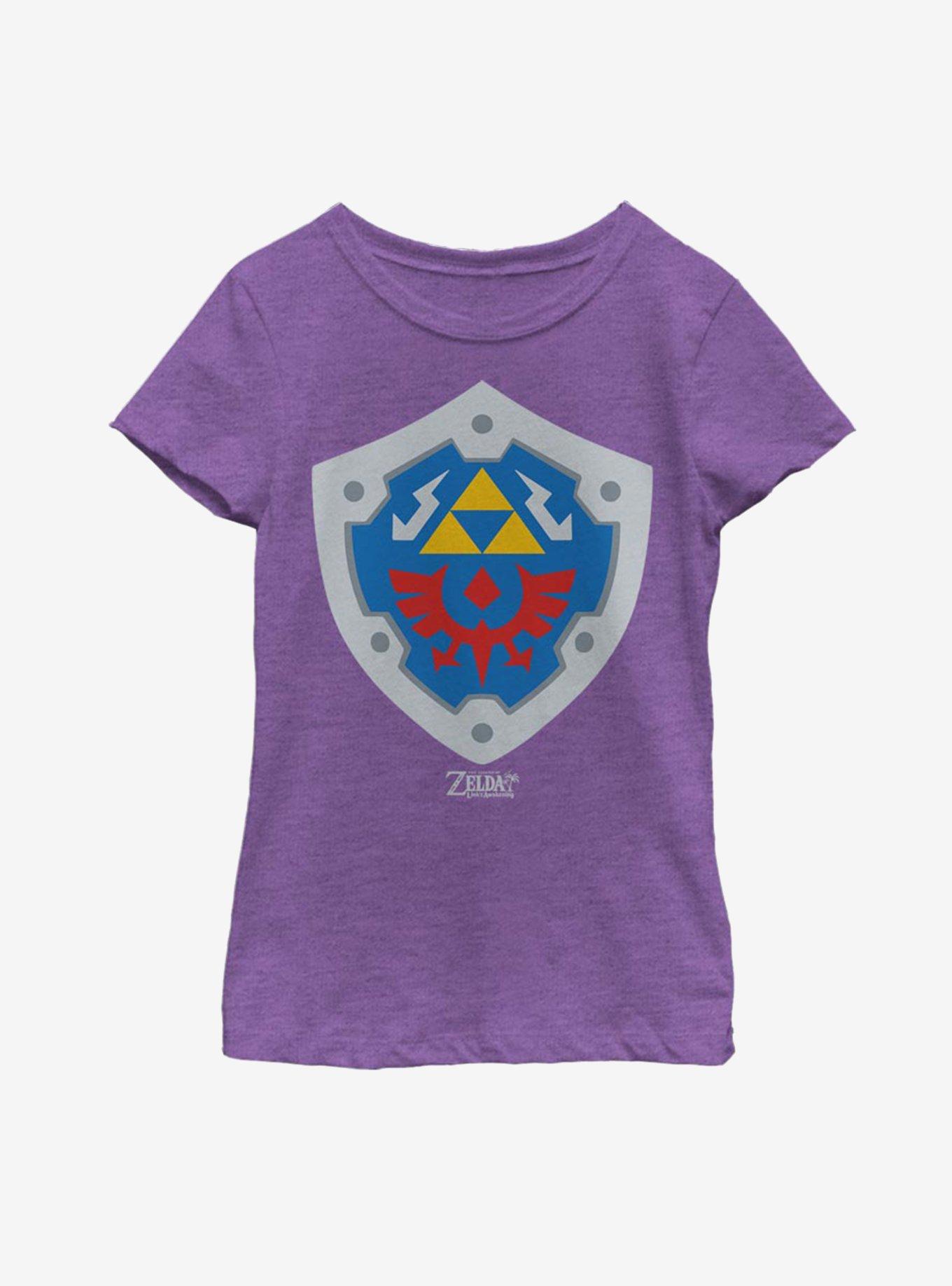 Nintendo The Legend of Zelda: Link's Awakening Hylian Shield Youth Girls T-Shirt, , hi-res