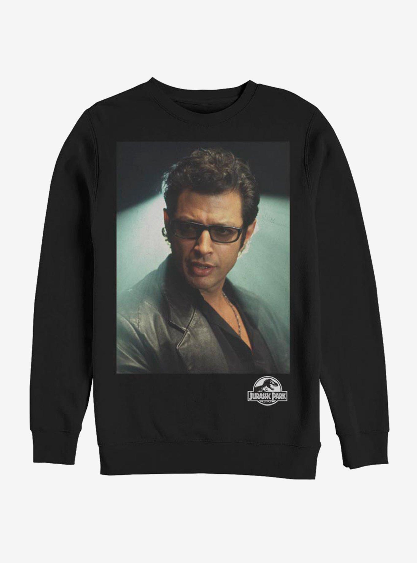 Jurassic Park Malcolm Glow Sweatshirt, BLACK, hi-res